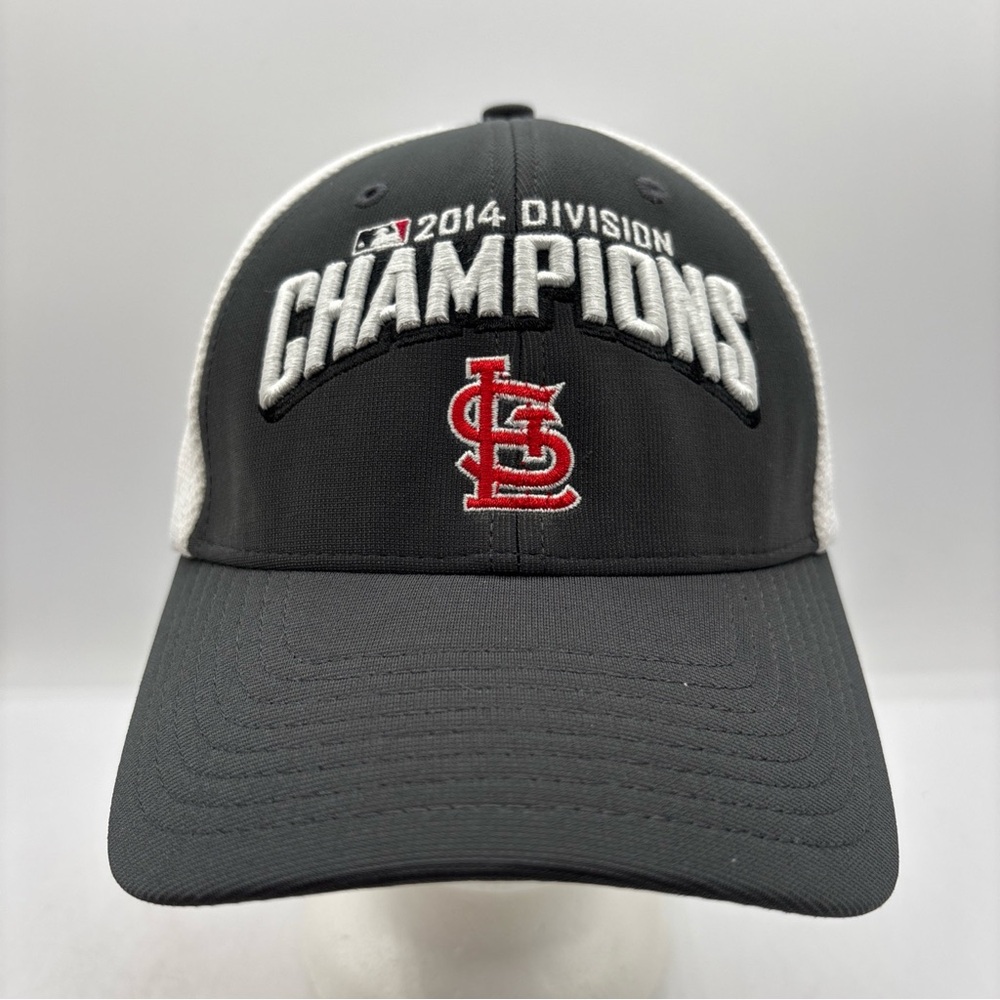 St Louis Cardinals 47 Brand 2014 Division Champions Gray/White Adjustable Hat - Picture 1 of 8